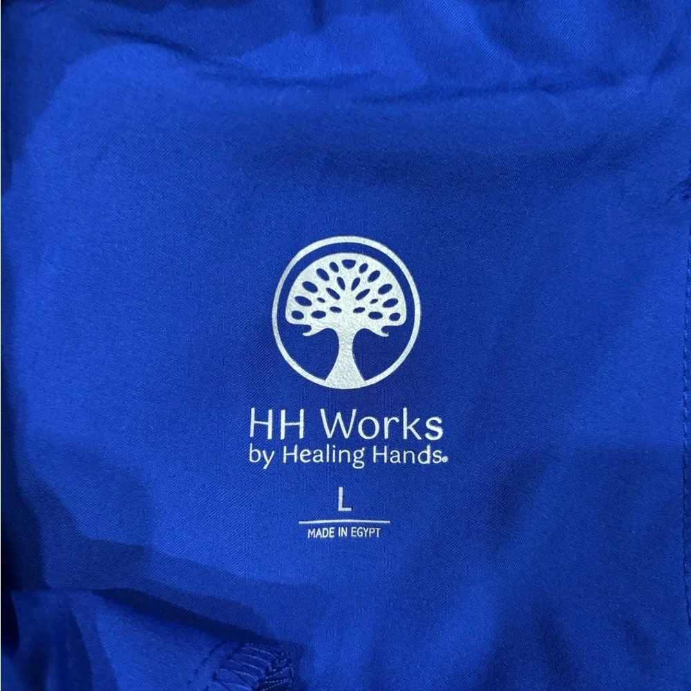 Healing Hands Galaxy Blue Scrub Set (top XL - bottoms L) - Picture 5 of 5